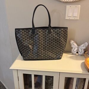 Stylish Black and Gray Tote Bag